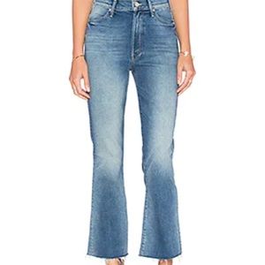 Mother Hustler Ankle Fray Jeans